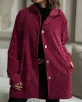 Mae | Chaqueta acogedora de pana con capucha