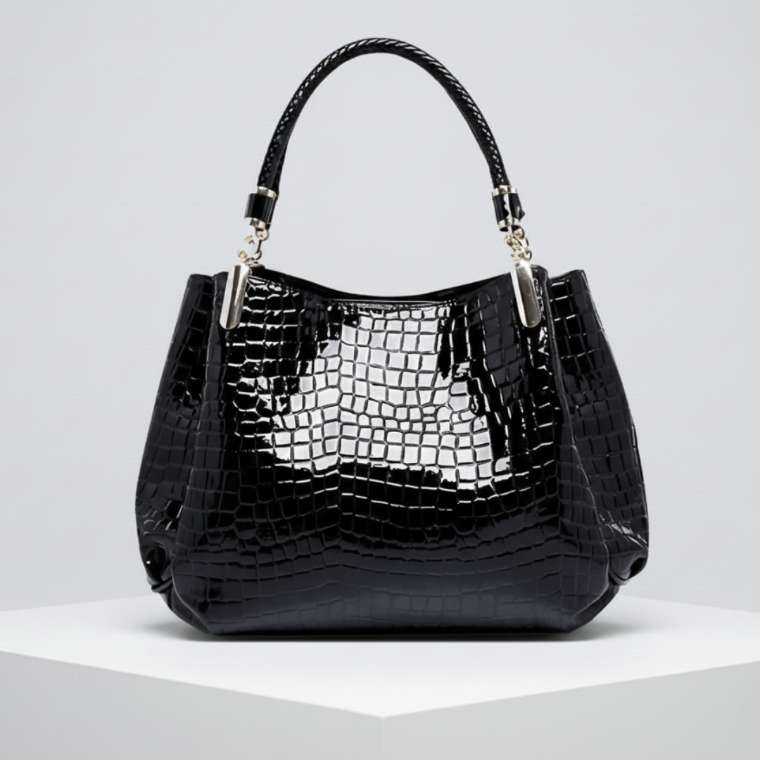 Valentina | Bolso de hombro efecto cocodrilo