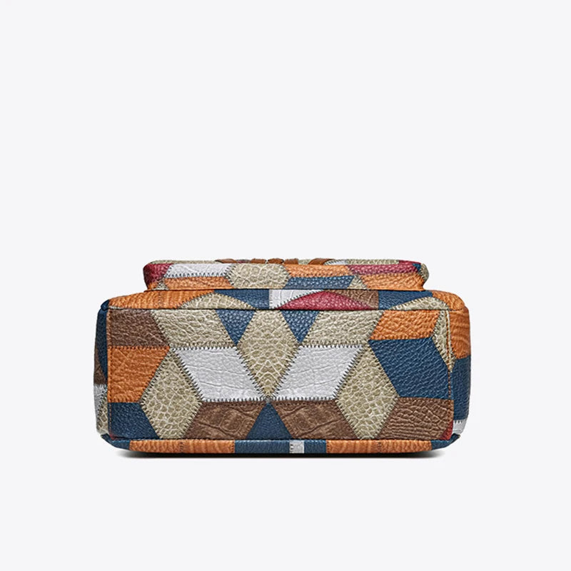 Lauren | Bolso patchwork de piel vegana