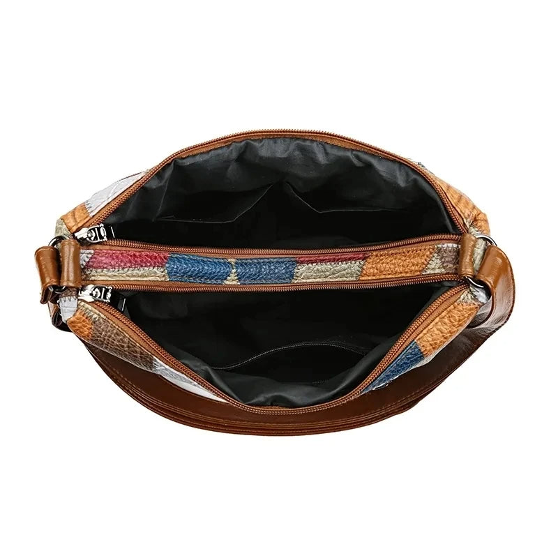 Lauren | Bolso patchwork de piel vegana