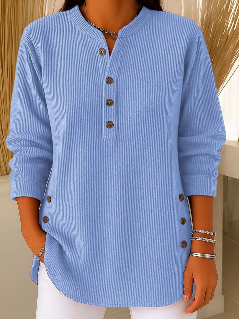 Nerea | Túnica Henley de canalé