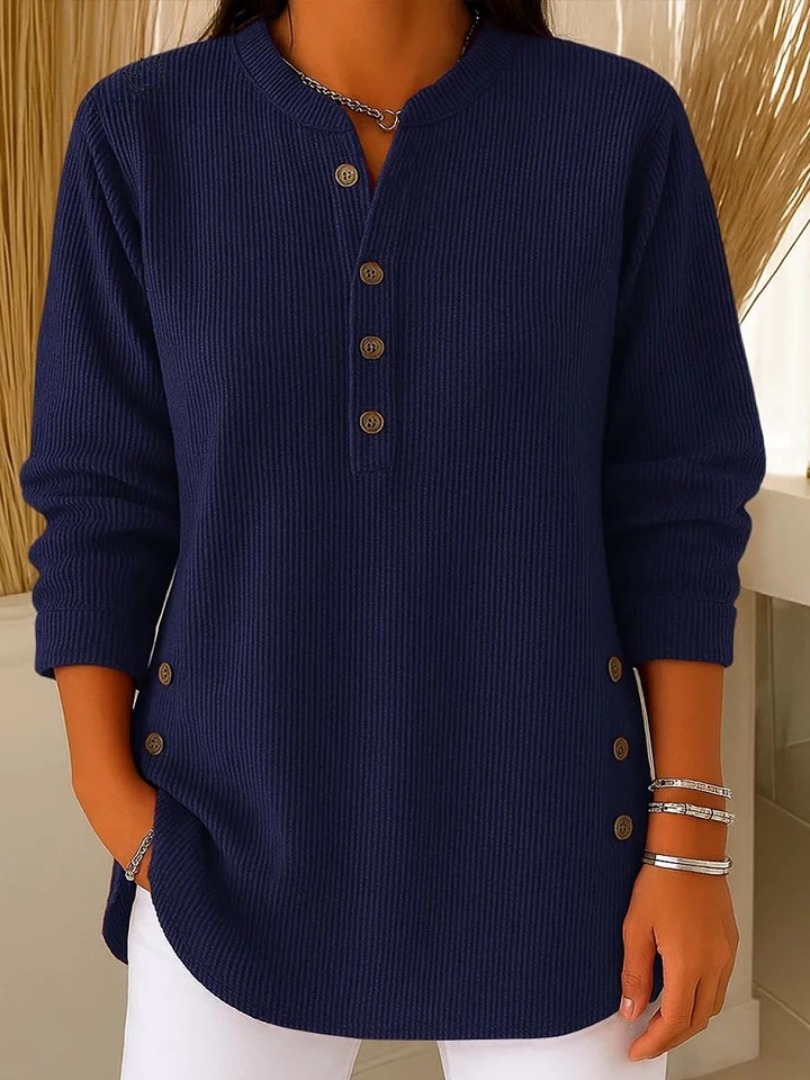 Nerea | Túnica Henley de canalé