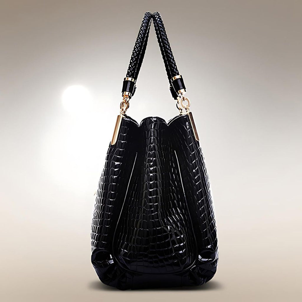 Valentina | Bolso de hombro efecto cocodrilo