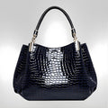 Valentina | Bolso de hombro efecto cocodrilo