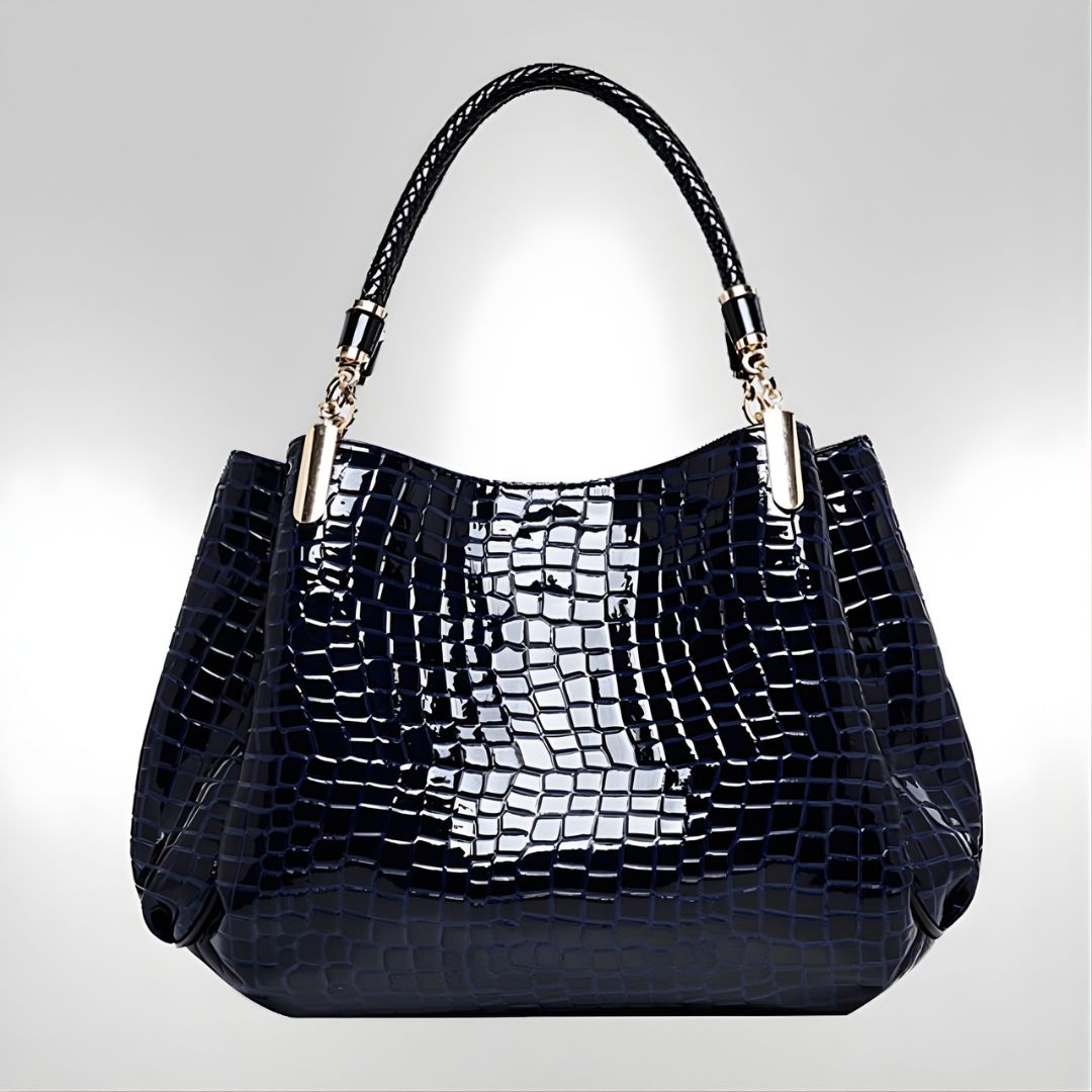 Valentina | Bolso de hombro efecto cocodrilo