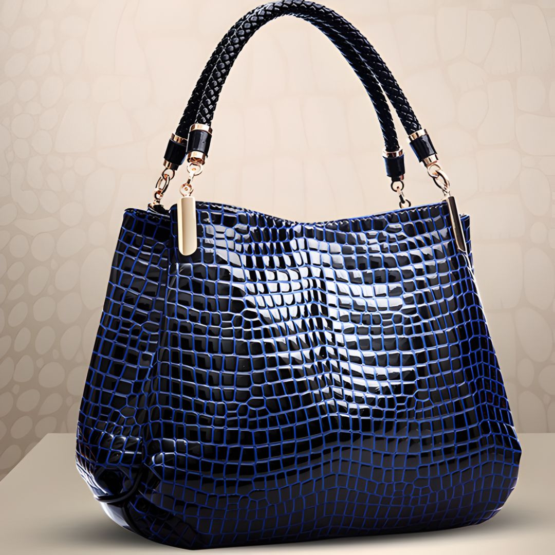Valentina | Bolso de hombro efecto cocodrilo