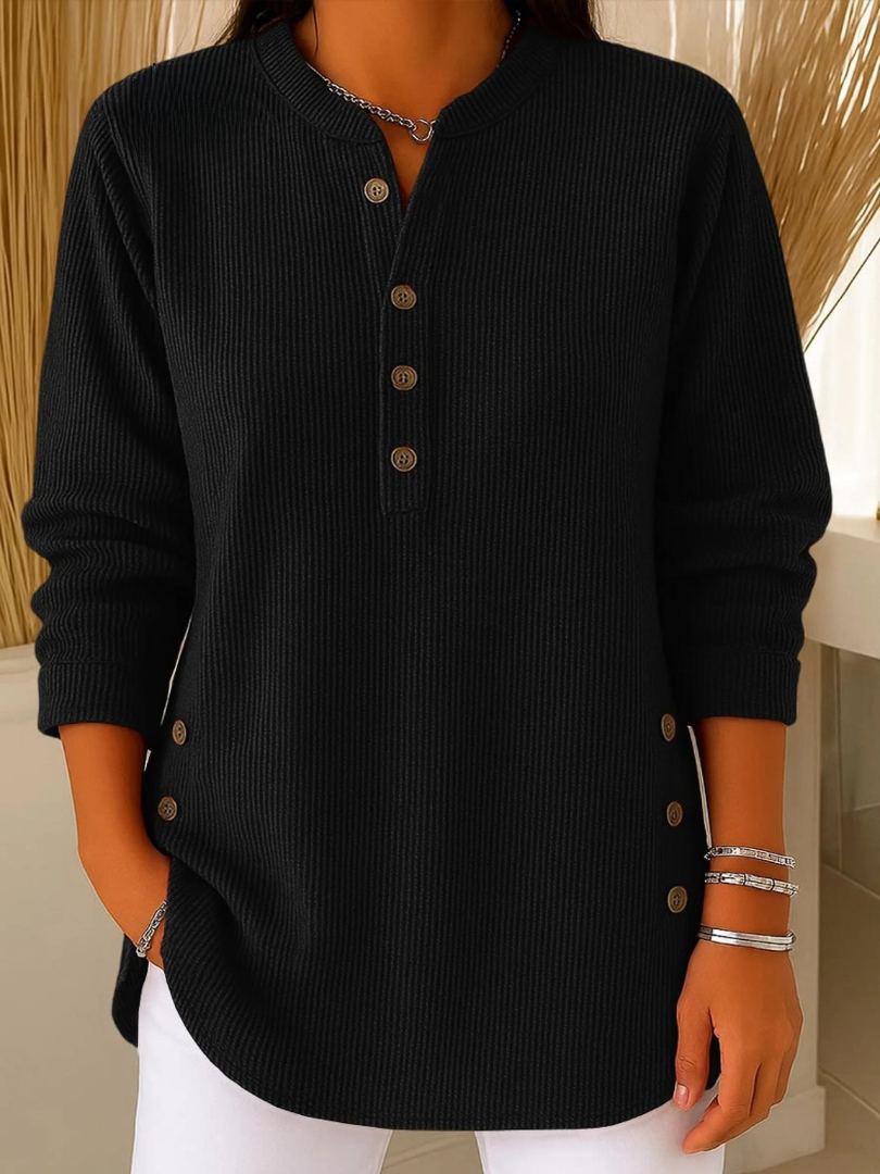Nerea | Túnica Henley de canalé