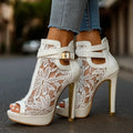 Nadine | Zapatos de tacón de encaje