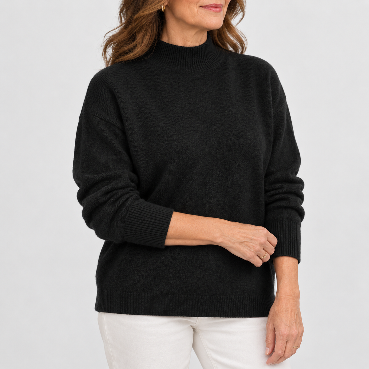 Amalia | Jersey de cuello vuelto cómodo
