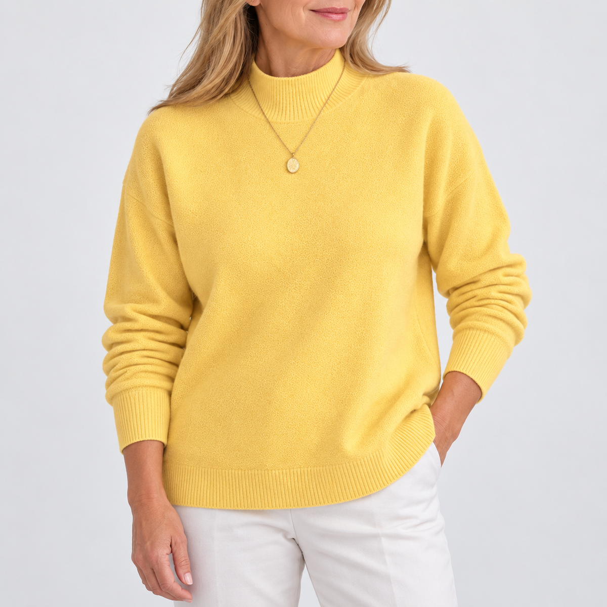 Amalia | Jersey de cuello vuelto cómodo