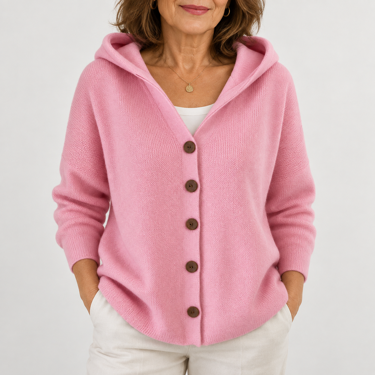 Beth | Chaqueta de punto con capucha
