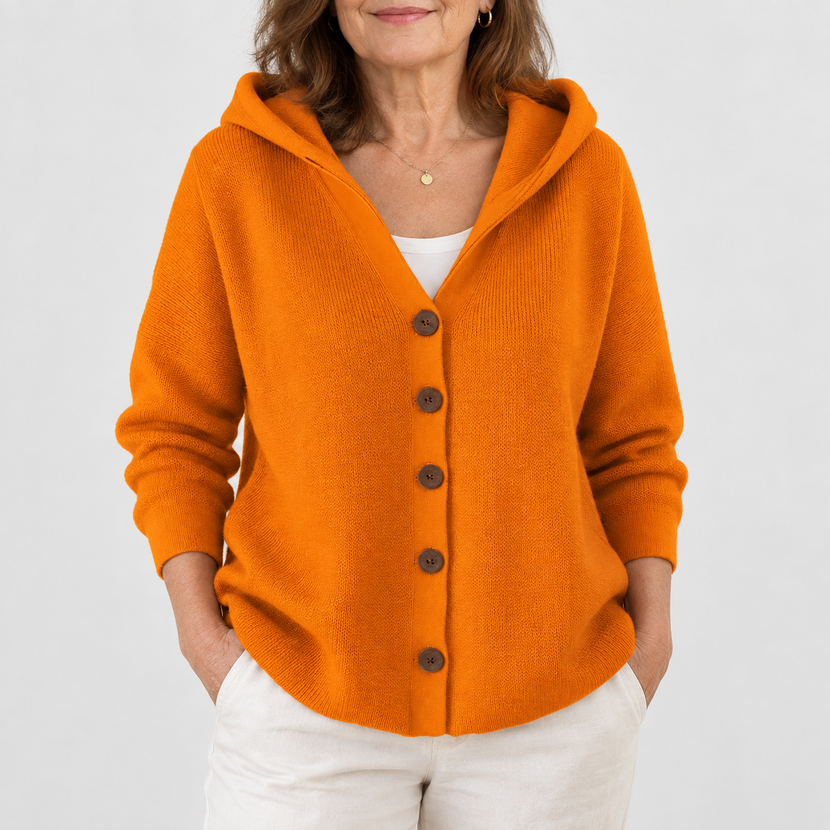 Beth | Chaqueta de punto con capucha