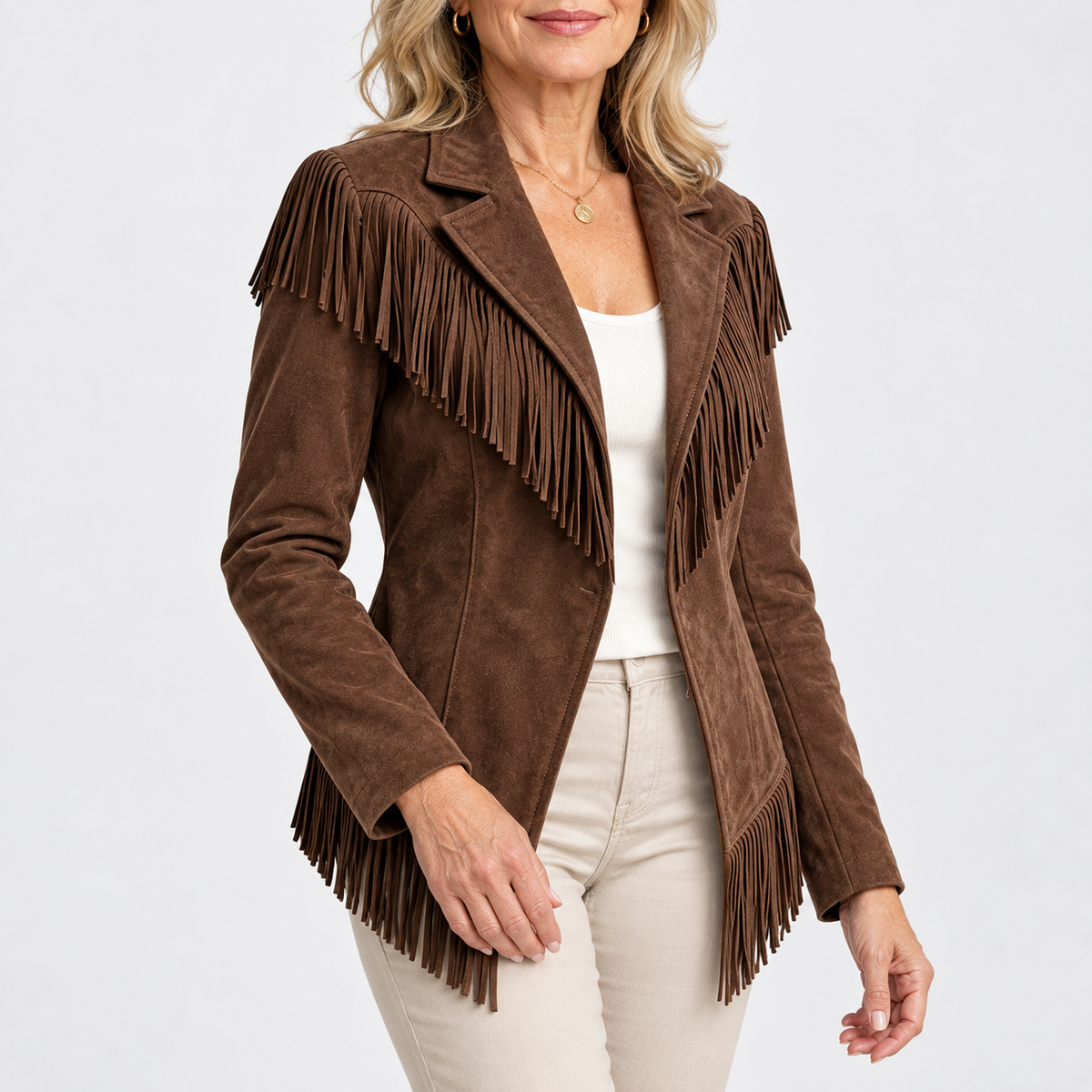 Dakota | Chaqueta de ante con flecos