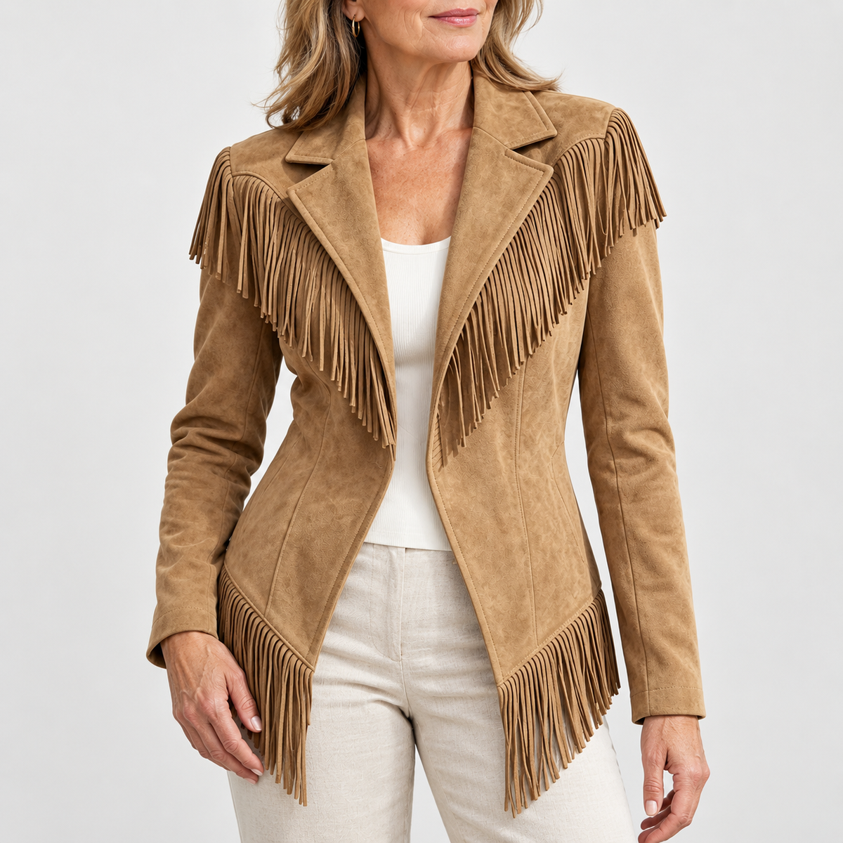 Dakota | Chaqueta de ante con flecos