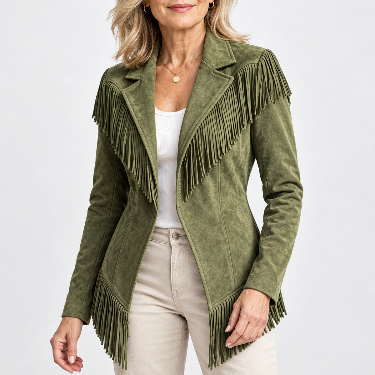 Dakota | Chaqueta de ante con flecos