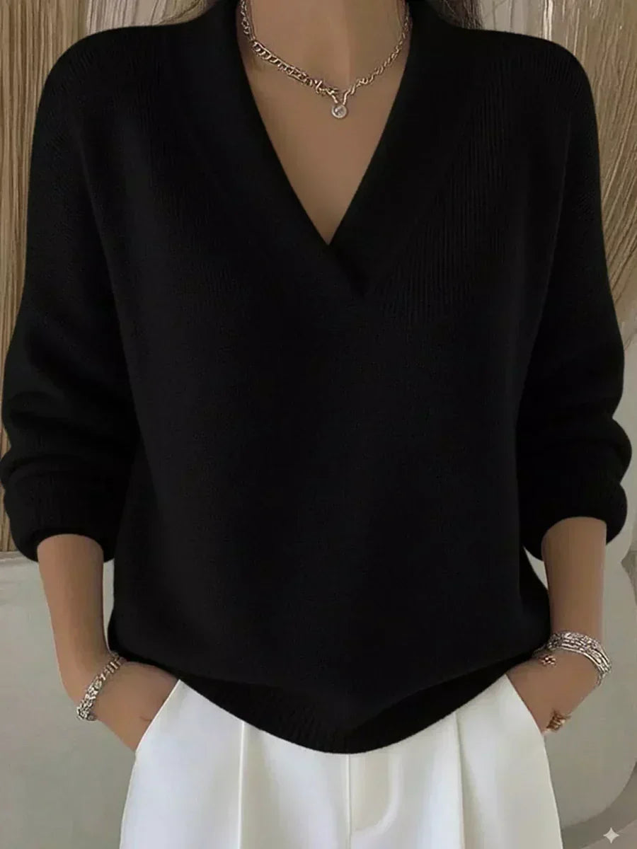 Olivia | Jersey de pico relajado