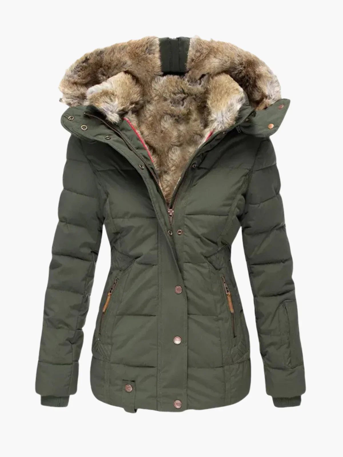 Thea | Chaqueta de invierno forrada de pelo