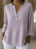 Lucinda | Top Henley con botones