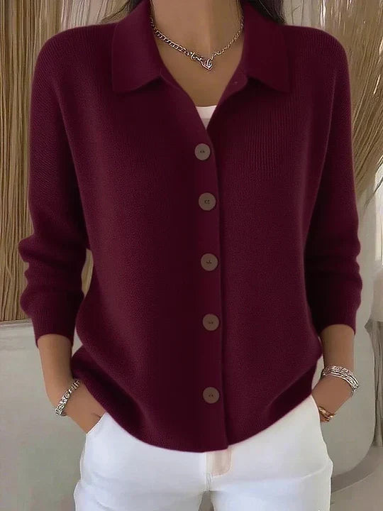 Paloma | Cárdigan con cuello y botones