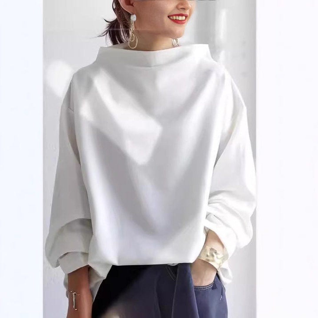 Hortense | Top de punto suave con cuello alto