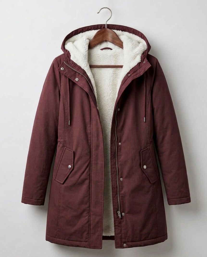 Marjorie | Abrigo con capucha e impermeable acogedor