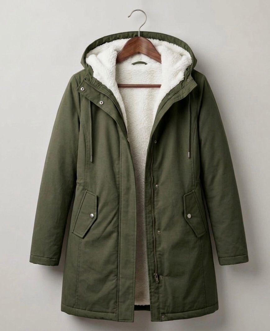 Marjorie | Abrigo con capucha e impermeable acogedor