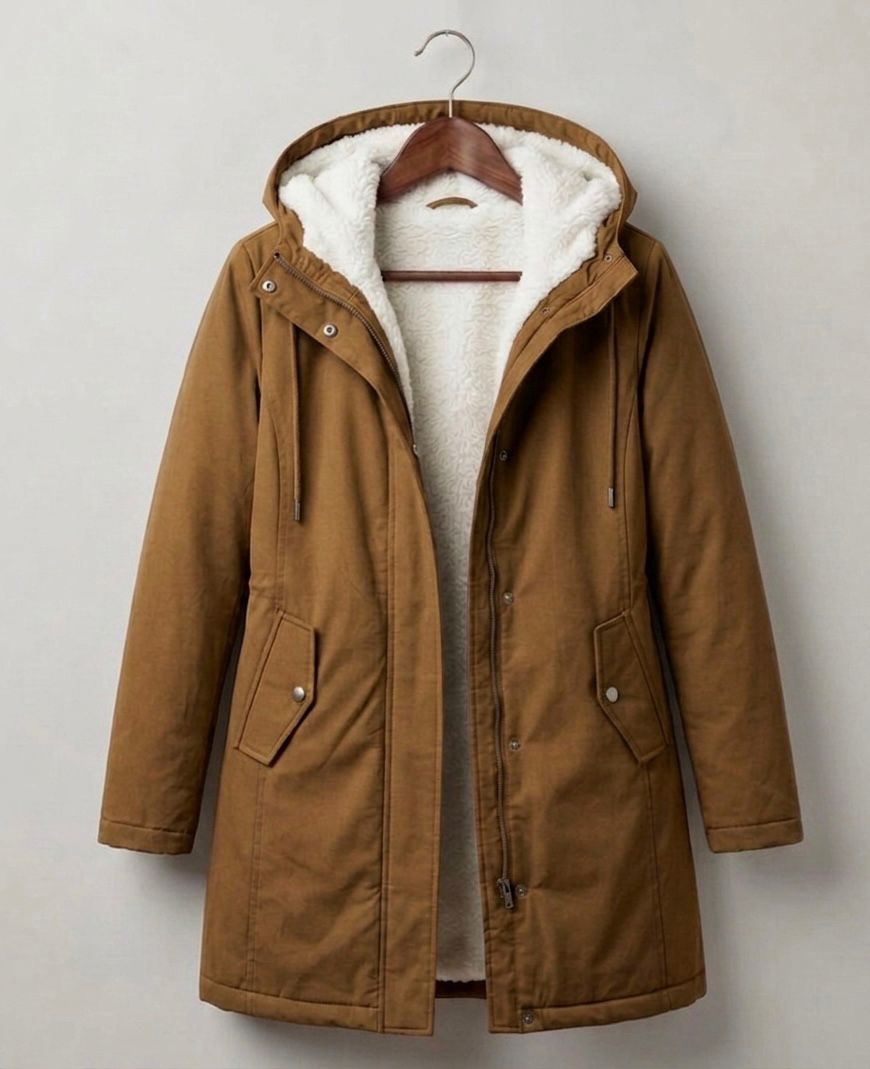Marjorie | Abrigo con capucha e impermeable acogedor