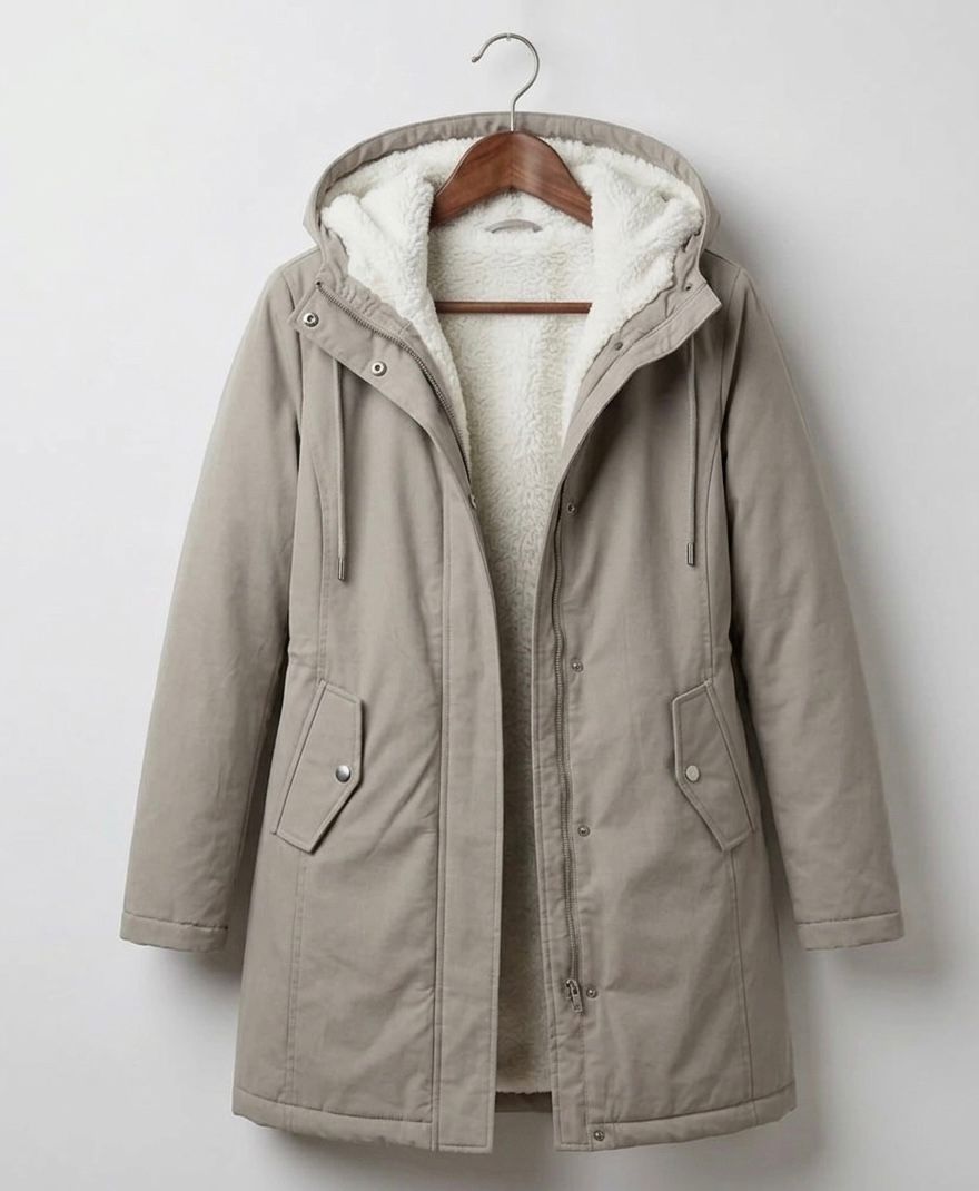 Marjorie | Abrigo con capucha e impermeable acogedor