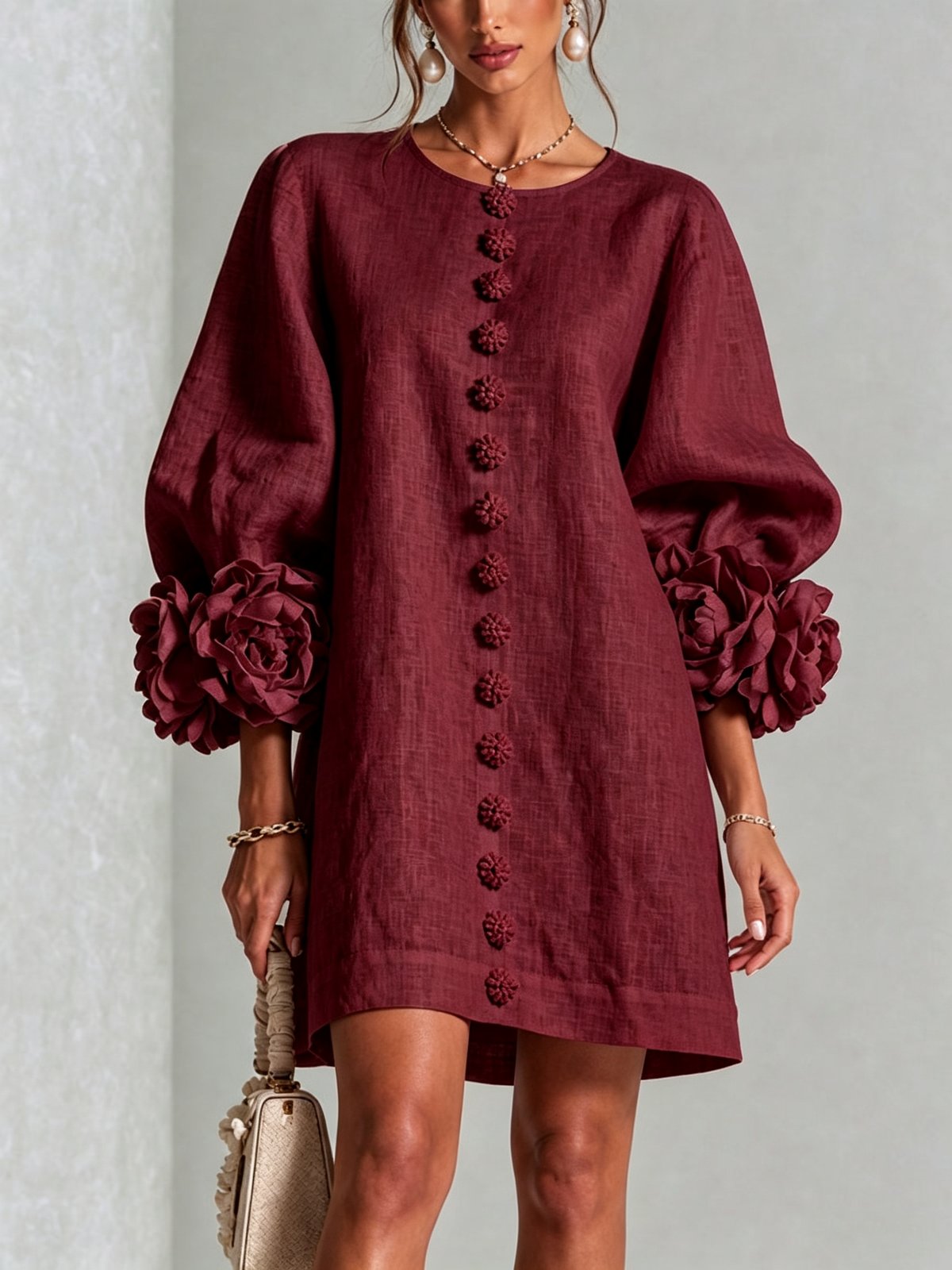 Albertine | Vestido mini abotonado