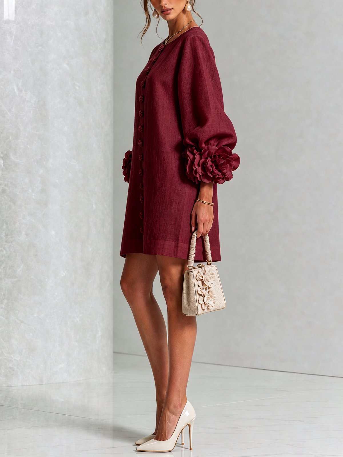 Albertine | Vestido mini abotonado