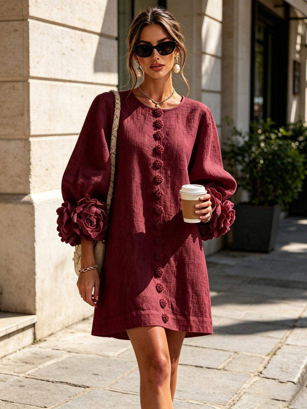 Albertine | Vestido mini abotonado