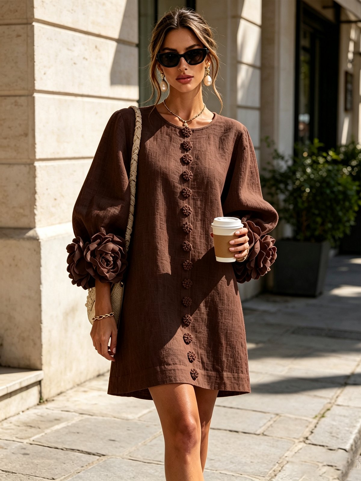 Albertine | Vestido mini abotonado