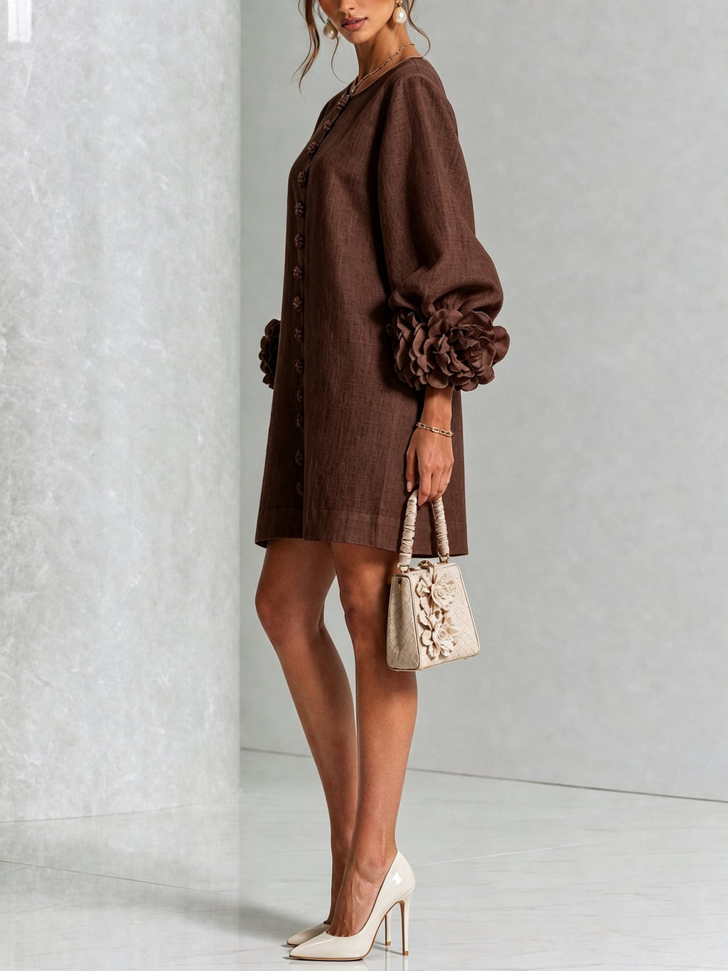 Albertine | Vestido mini abotonado