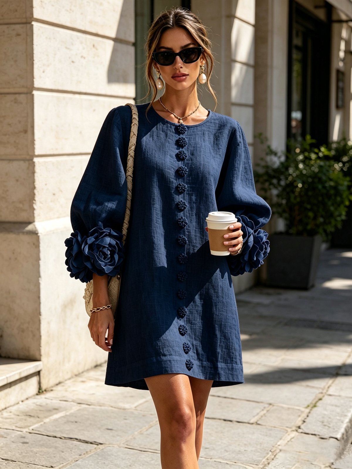 Albertine | Vestido mini abotonado
