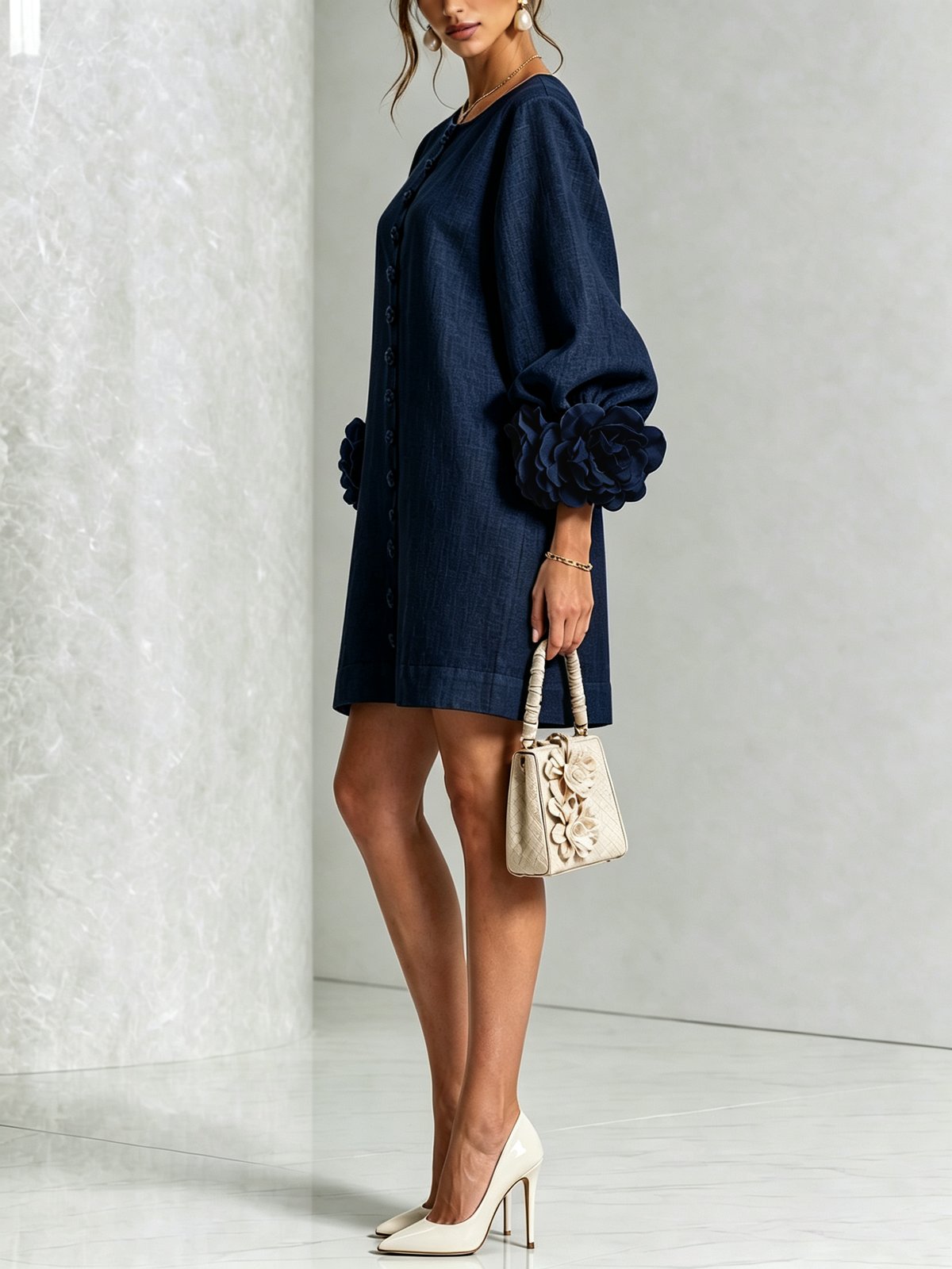 Albertine | Vestido mini abotonado