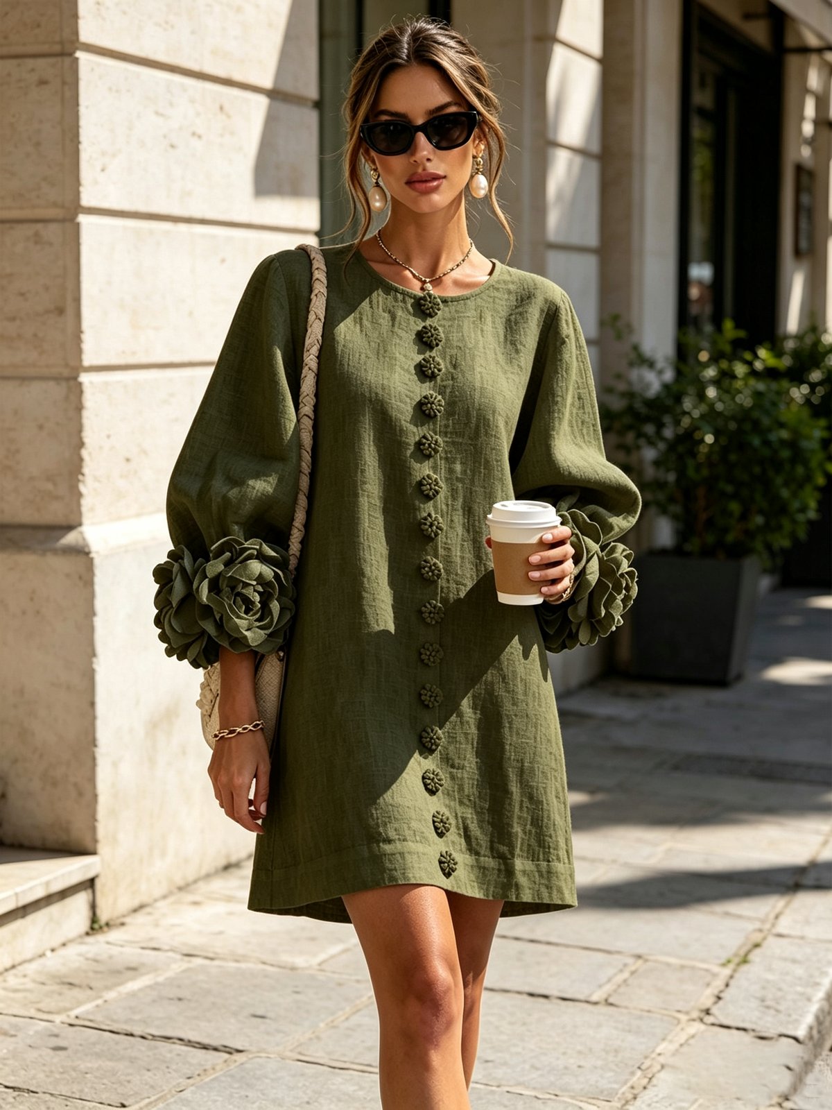 Albertine | Vestido mini abotonado