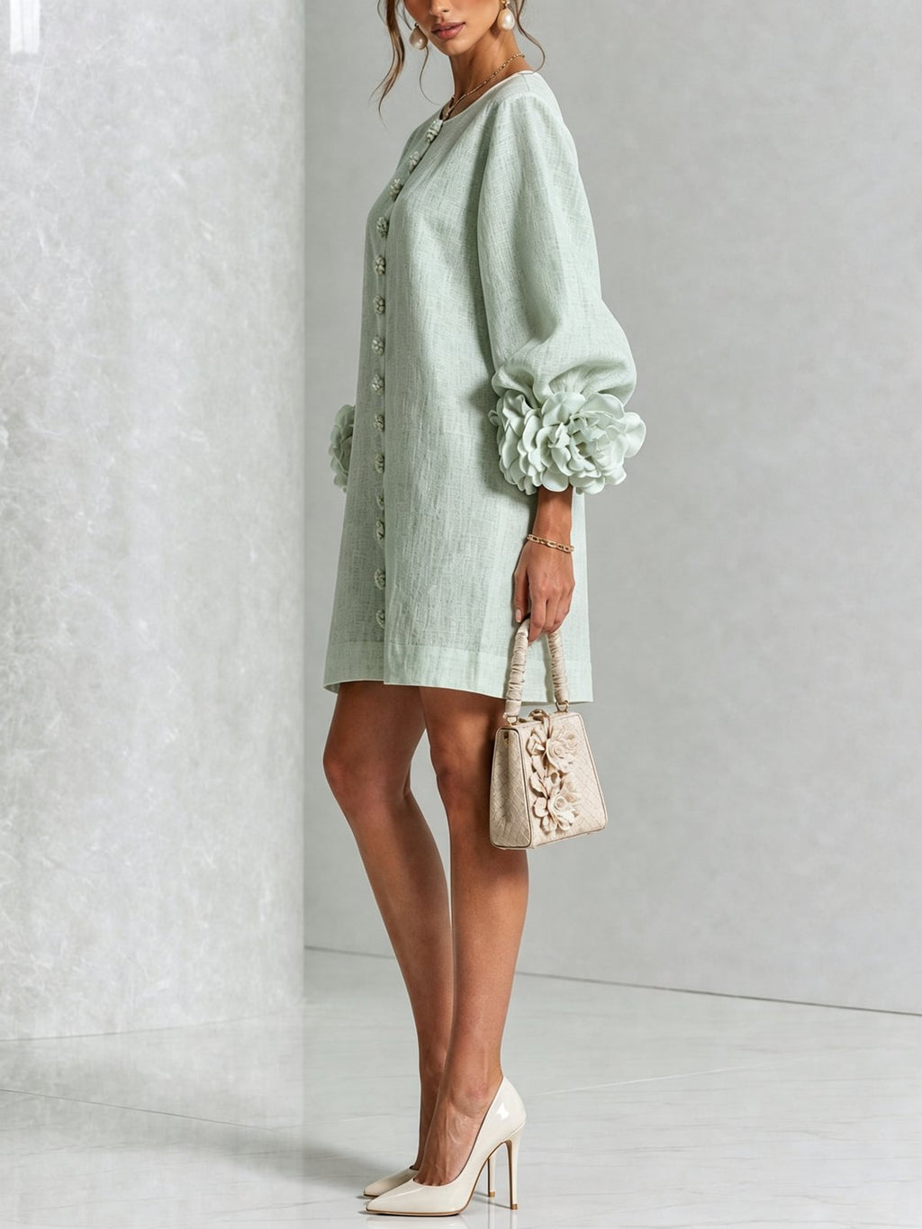Albertine | Vestido mini abotonado