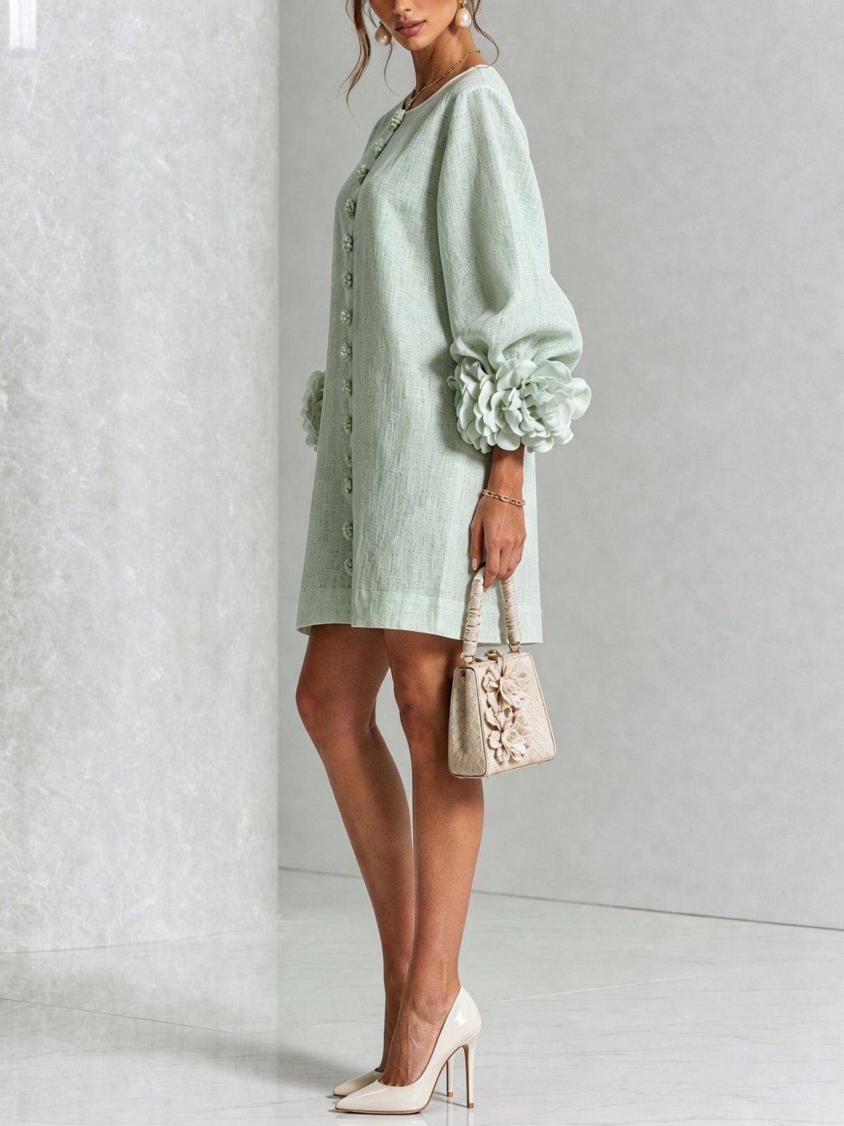 Albertine | Vestido mini abotonado