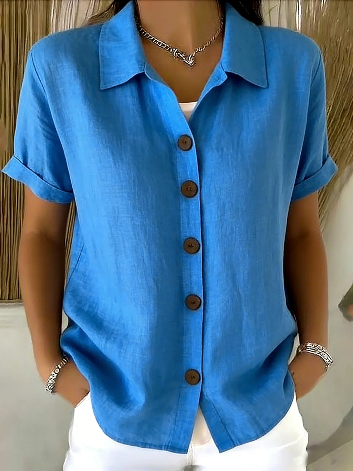 Macarena | Camisa de manga corta con botones