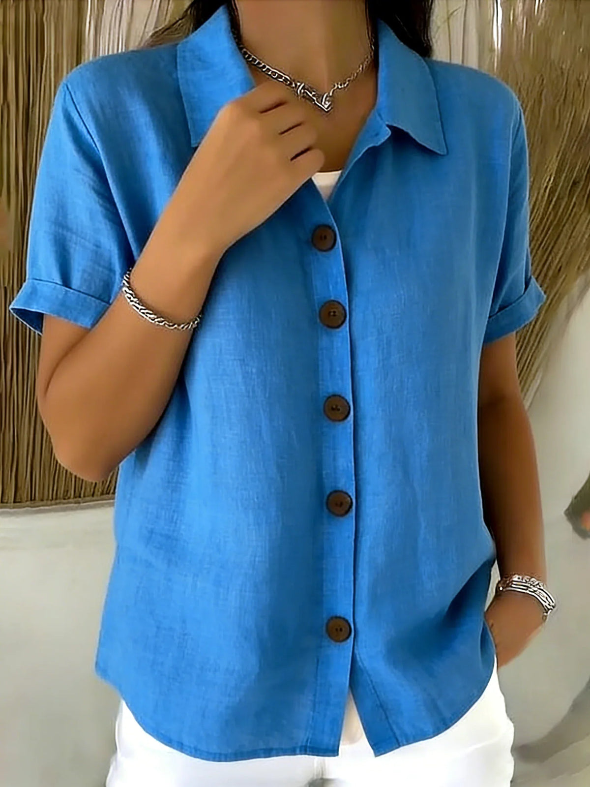Macarena | Camisa de manga corta con botones