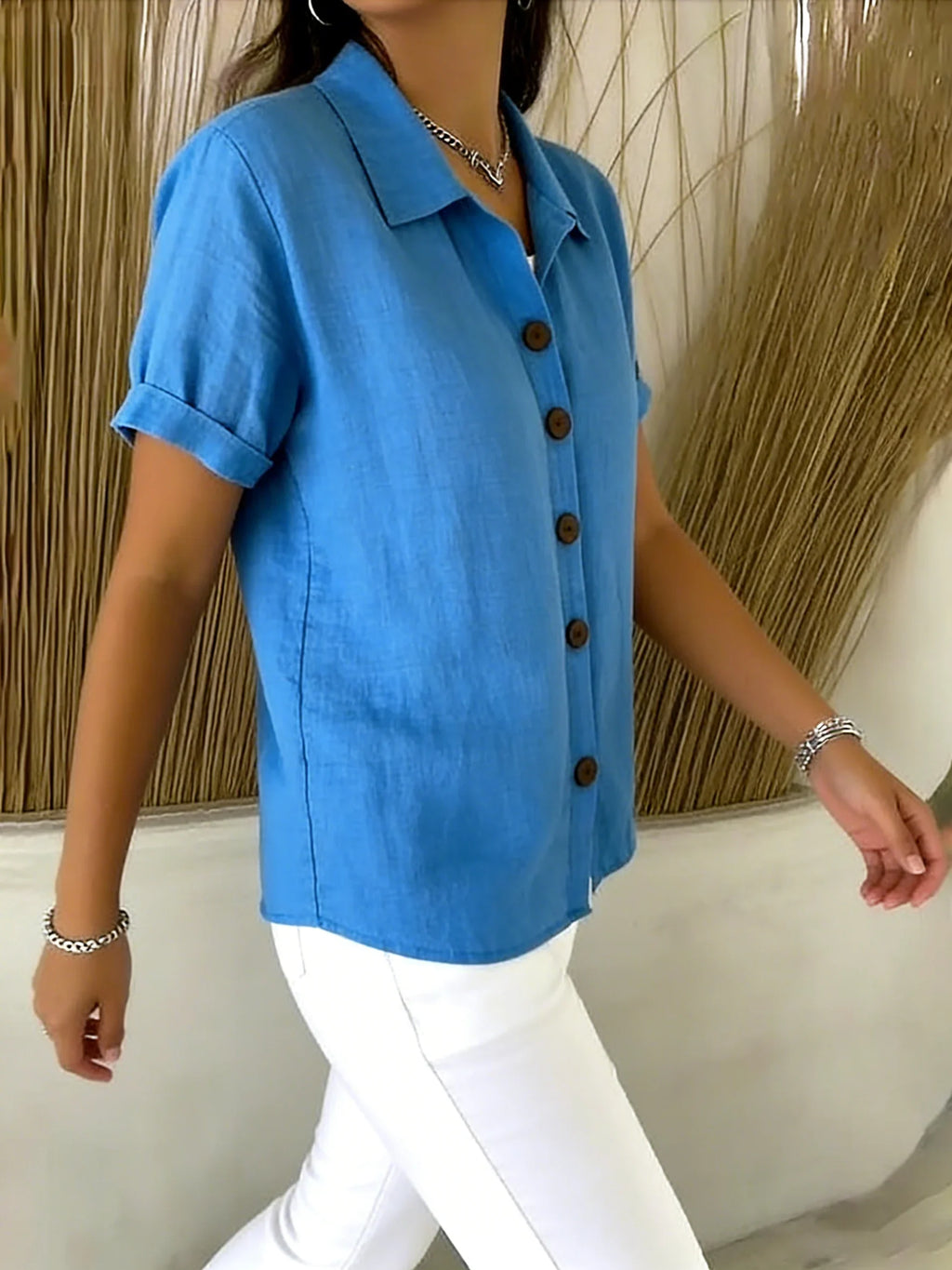 Macarena | Camisa de manga corta con botones