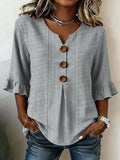 Nieves | Blusa de rayas con manga tres cuartos