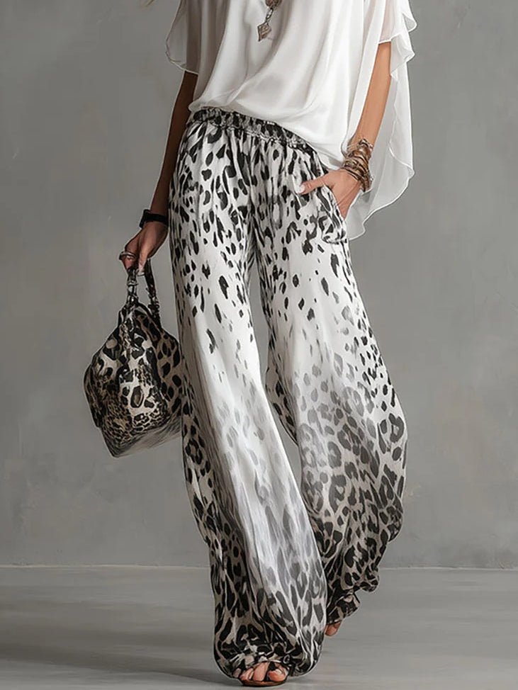 Solene | Conjunto fluido de leopardo
