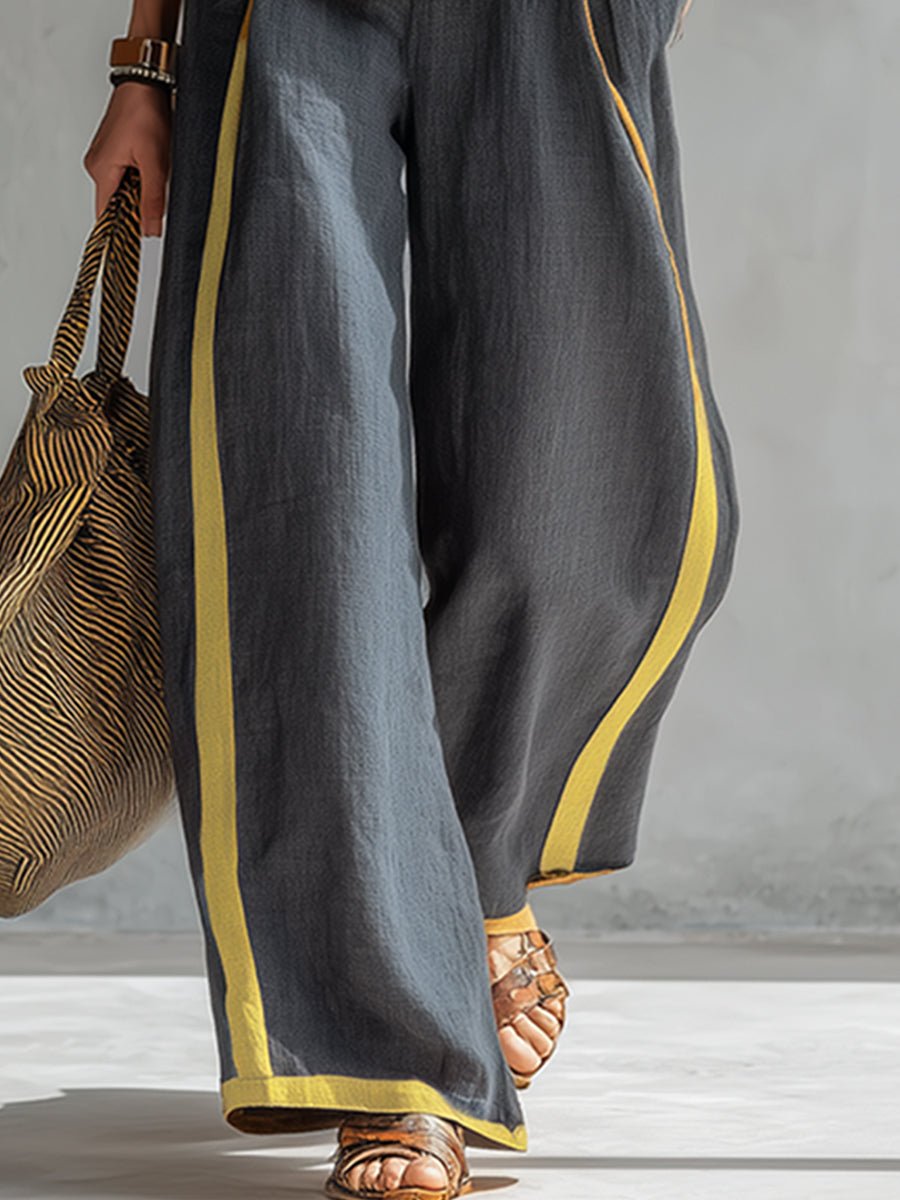 Bernadette | Conjunto de chaleco y pantalón de lino