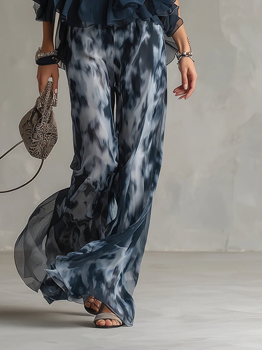 Celeste | Conjunto halter estampado