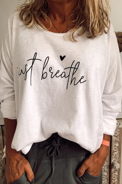 Dolores | Top oversize con estampado de letras