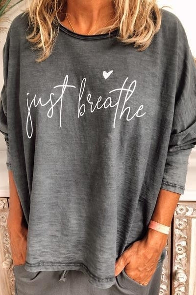 Dolores | Top oversize con estampado de letras