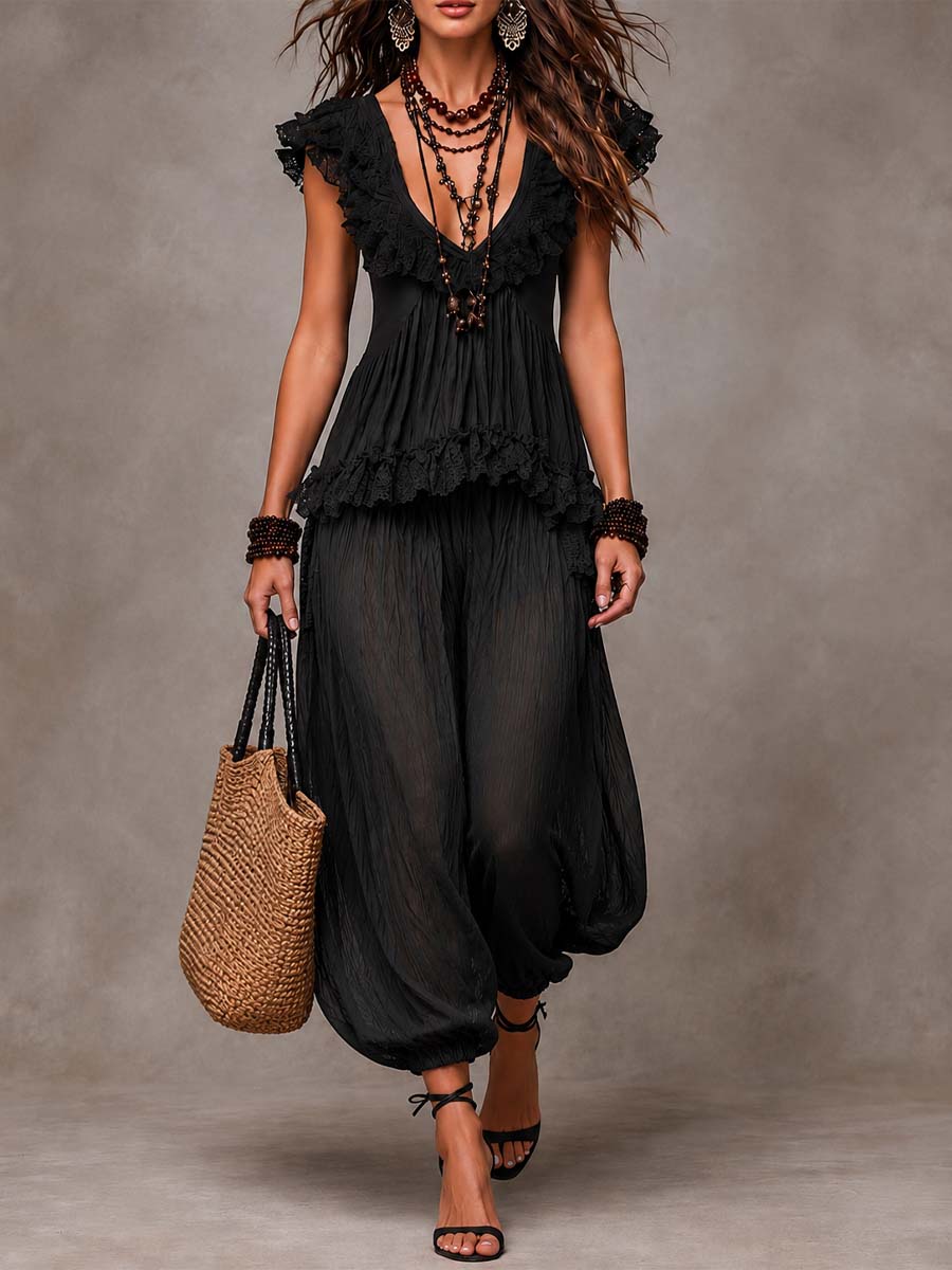 Romina | Conjunto boho de encaje